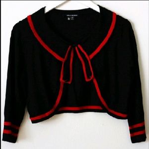 Cropped Pin Up Rockabilly Hell Bunny Cardigan XL